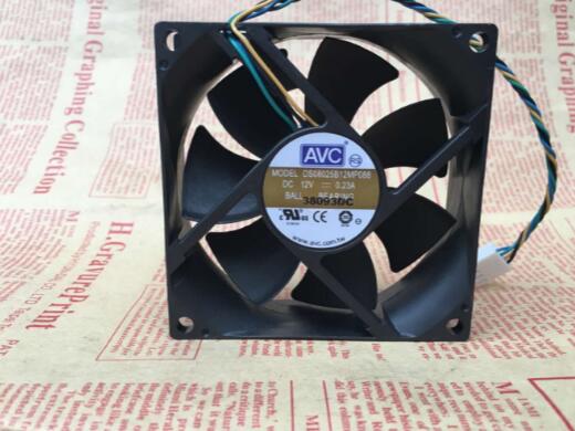 Original AVC DS08025B12MP088 Cooling Fan 12V 0.23A 2.76W 4wires DS08025B12MP088 Fans